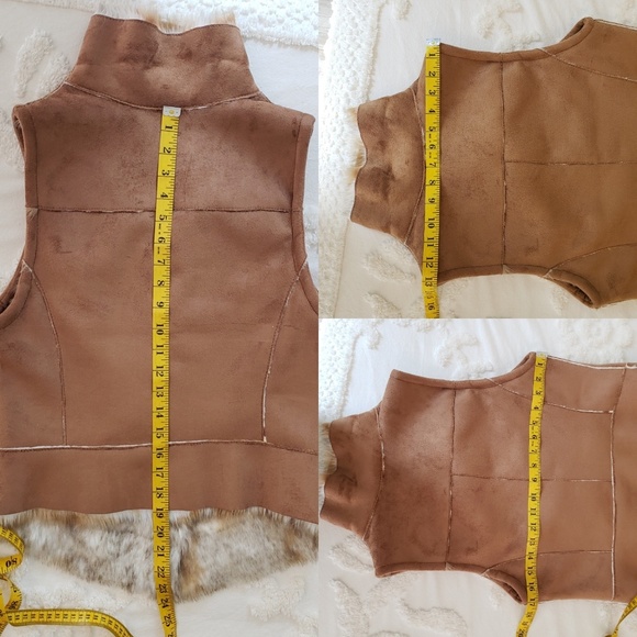 Suede & Faux Fur Reversible Woman's Vest. - Picture 7 of 8